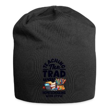 Classic Homeschool Mom Tradwife Homeschooling - Jersey-Beanie - Schwarz - Vorne
