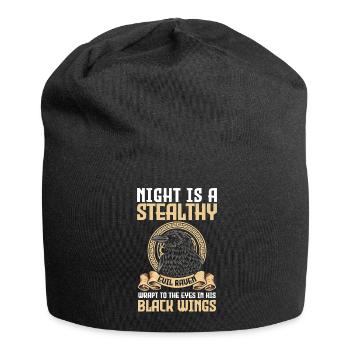 Raven Raven Munin - Jersey Beanie - black - Front