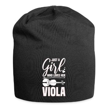 Bratsche - Jersey-Beanie - Schwarz - Vorne