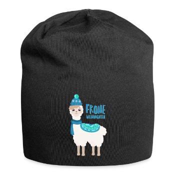 Frohe Weihnachten von Kinderlieder mit Bobby - Jersey-Beanie - Schwarz - Vorne