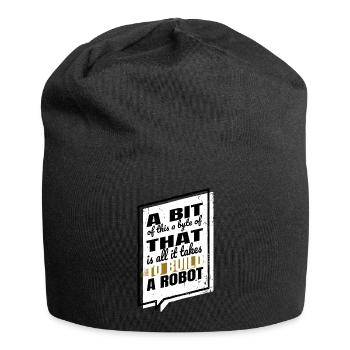 Biomedical Engineering Bot Awesome Funny Quote - Jersey Beanie - black - Front
