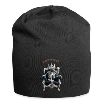 Thron-Hai - Jersey-Beanie - Schwarz - Vorne