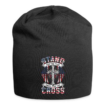 USA Patriot Militär Nation - Jersey-Beanie - Schwarz - Vorne