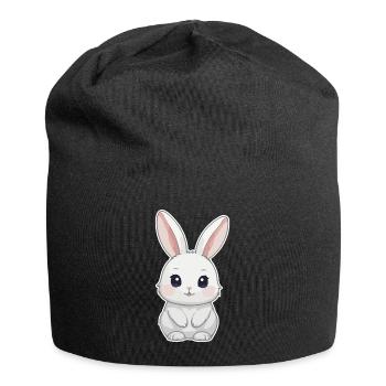 Bunny, Rabbit, Easter Bunny - Jersey Beanie - black - Front