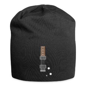 Elektrische Gitarre | Musik, Konzert, Rockband - Jersey-Beanie - Schwarz - Vorne