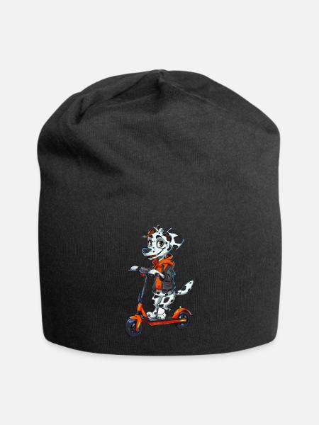 Dalmatiner Roller - Jersey-Beanie - Schwarz
