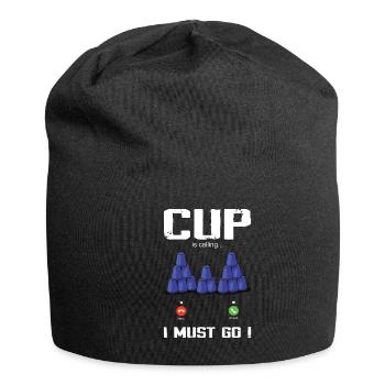 Stapeln Von Bechern Speed Stacker - Jersey-Beanie - Schwarz - Vorne