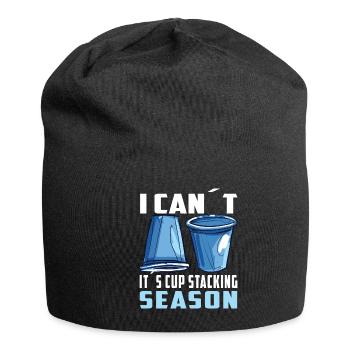 Stapeln Von Bechern Speed Stacker - Jersey-Beanie - Schwarz - Vorne