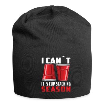 Stapeln Von Bechern Speed Stacker - Jersey-Beanie - Schwarz - Vorne