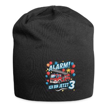 Feuerwehrauto - Alarm Ich bin jetzt 3 - Jersey-Beanie - Schwarz - Vorne