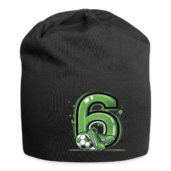Football 6 years old - Jersey Beanie - black - Front