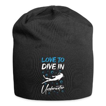 Love To Dive In Underwater Scuba Diving - Jersey-Beanie - Schwarz - Vorne