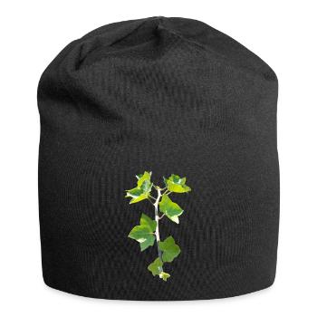 Lierre – Connexion à feuilles persistantes - Bonnet en jersey - noir - Devant