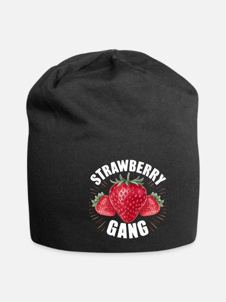 Strawberry Gang - Équipe Cueilleur de fraises - Bonnet en jersey - noir