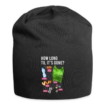 Reduzieren, Wiederverwenden, Recyceln, Wiederholen, Recyceln, Recycling, Tag der Erde - Jersey-Beanie - Schwarz - Vorne