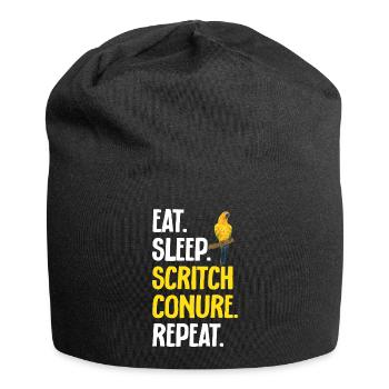Parakeet, Parrot, Parakeet, Bird - Jersey Beanie - black - Front