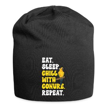 Parakeet, Parrot, Parakeet, Bird - Jersey Beanie - black - Front