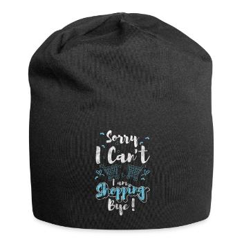 Shopping Purchase Gift Pouch - Jersey Beanie - black - Front