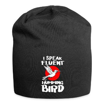 Kolibri Natur Zauberei - Jersey-Beanie - Schwarz - Vorne