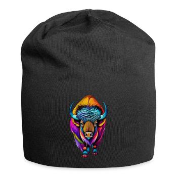 Bison - Jersey-Beanie - Schwarz - Vorne