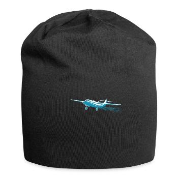 Meine Erste Flugreise Erstes Mal Fliegen - Jersey-Beanie - Schwarz - Vorne