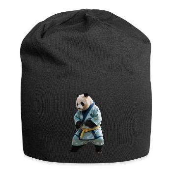 Sporty Panda - Jersey Beanie - black - Front