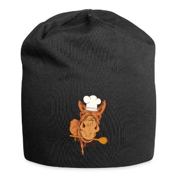 Restaurant Lokal Gastgeber Koch Köchin Köche - Jersey-Beanie - Schwarz - Vorne