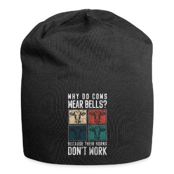 Cow Spots - Jersey Beanie - black - Front