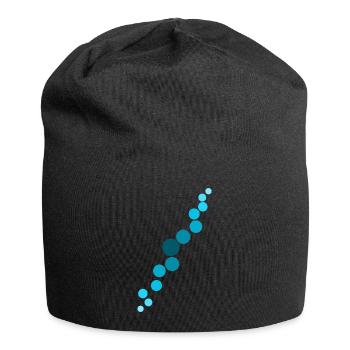 Blue bubbles - Jersey Beanie - black - Front