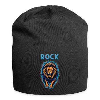 Lion de roche - Bonnet en jersey - noir - Devant