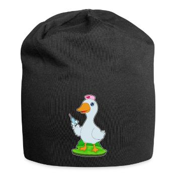 Infirmière Canard Vie Quotidienne - Bonnet en jersey - noir - Devant