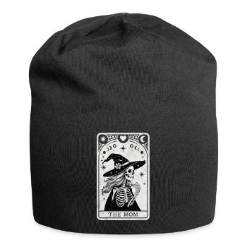 Tarot-Mama - Jersey-Beanie - Schwarz - Vorne