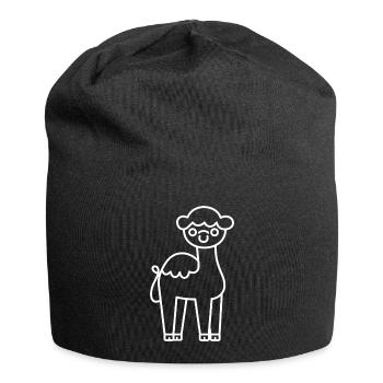 Kamel - Jersey-Beanie - Schwarz - Vorne
