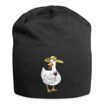 Duck red wine - Jersey Beanie - black - Front