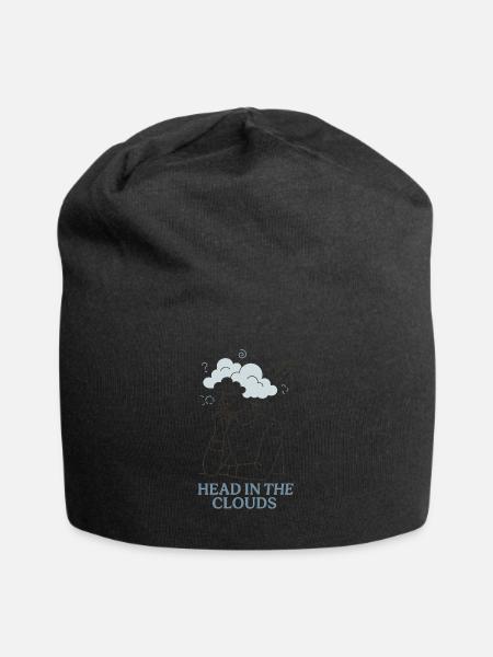 Head in the Clouds - Jersey-Beanie - Schwarz