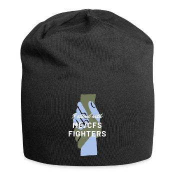 ME/SFC Je me tiens avec les combattants de l’EM/SFC blanc - Bonnet en jersey - noir - Devant