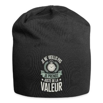 Ich werde nicht alt Humor Zitat - Jersey-Beanie - Schwarz - Vorne