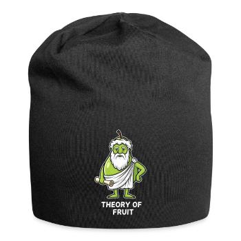Frucht-Theorie Grüner Philosoph Birne - Jersey-Beanie - Schwarz - Vorne