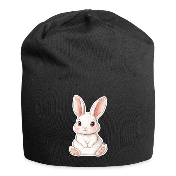 Hase - Jersey-Beanie - Schwarz - Vorne