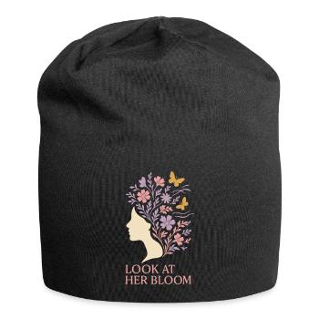Croissance consciente, Renouvellement printanier, - Bonnet en jersey - noir - Devant