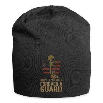 Army Veteran National Guard Veteran in - Jersey Beanie - black - Front