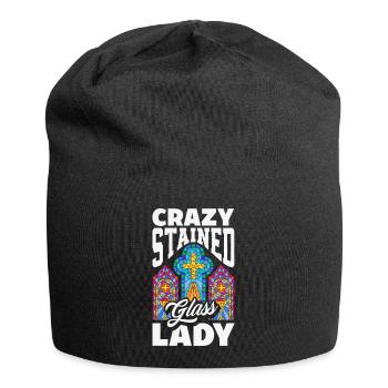 Stained Glass Art Stained Glass Artist - Jersey Beanie - black - Front