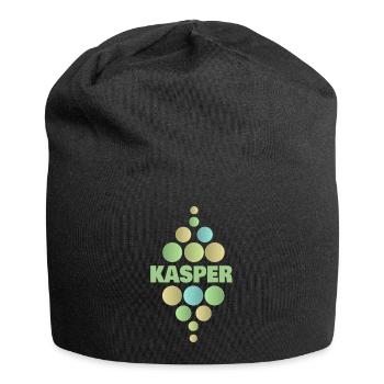 Kasper als Vorname - Jersey-Beanie - Schwarz - Vorne