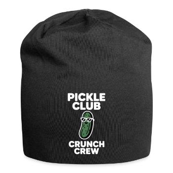 Pickle Club Crunch Crew Cucumber Humor - Jersey Beanie - black - Front