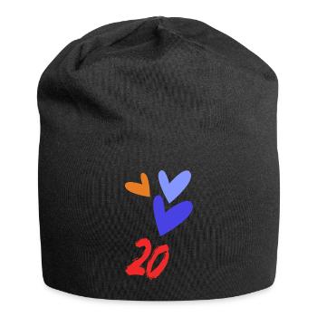 20. 20. JAHRESTAG. 20-JÄHRIGES JUBILÄUM. 20 JAHRE. - Jersey-Beanie - Schwarz - Vorne