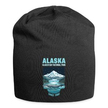 Alaska Cruise Gletscher-Nationalpark 1980 - Jersey-Beanie - Schwarz - Vorne