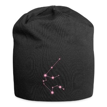 Wassermann-Stern Sternbild Sternzeichen Pastellrosa - Jersey-Beanie - Schwarz - Vorne