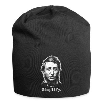 Thoreau Simplifie - Bonnet en jersey - noir - Devant