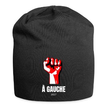 À Gauche 2027 - Elections présidentielles France - Bonnet en jersey - noir - Devant