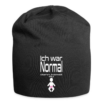 Lustiger Spruch Mädchen Baby Grafik - Jersey-Beanie - Schwarz - Vorne
